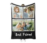 APAYAN Custom Flannel Throw Blanket Personalized Photo Sofa Gift Customized Text Pictures Sudoku For Pet Friends Family-F-200X200Cm