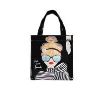 APAYAN Tote bag Shopping Bag Reusable Waterproof Pvc Shoulder Bag London Style Handbag Women Shopper Purse-R