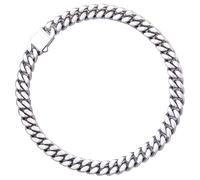 APaztip Stainless Steel Cuban Link Chain for Men Silver Width (5/7/9/11mm) & 18-26in Length Hip Hop Mens Necklace, Mens Jewelry (Gift Box Included), 18", Stainless Steel, No Gemstone