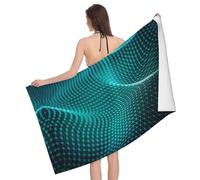 Apbdffjnf Abstract Polygonal Space Printed Bath Towel Quick Dry Super Absorbent Microfiber Towels for Travel Beach Swim Camping Gym 80x130 cm