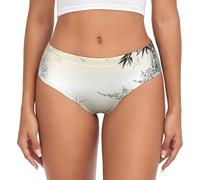 Apbdffjnf Bamboo And Cherry Blossoms Tree Zen Womens Underwear Ladies Pants Stretchy Briefs Breathable Comfy Panties For Daily Wear 3xl Black