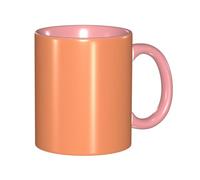 Apbdffjnf Briar Red Print Ceramic Coffee Mugs, 11 Oz Ceramic Mugs Tea Cups with Handle for Office and Home Pink