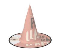Apbdffjnf Cute Llama Print Halloween Witch Hat Pointed Witch Hat Costume Accessory for Halloween Party Decoration