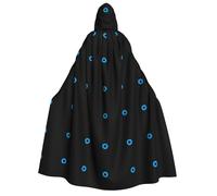 Apbdffjnf (Evil eye) Print Adult Thick Hooded Cloak Unisex Cloak with Hood, Halloween Hooded Cape for Women Men Soft and Elastic