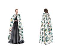 Apbdffjnf (Evil eyes) Print Adult Hooded Cape Mysterious Hooded Cloak for Halloween Costume Party Christmas Cosplay