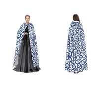 Apbdffjnf (Evil eyes) Print Adult Hooded Cape Mysterious Hooded Cloak for Halloween Costume Party Christmas Cosplay