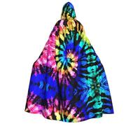 Apbdffjnf (Exotic Tribe Tie Dye Style) Print Adult Thick Hooded Cloak Unisex Cloak with Hood, Halloween Hooded Cape for Women Men Soft and Elastic