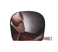Apbdffjnf Horse Saddle with a Cowboy Hat Wild Printed Leather Credit Card Holder ID Business Card Case Purse Small Wallet with Zipper for Men & Women