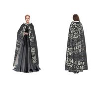 Apbdffjnf (I Know The Plans Have You Declares Lord) Print Adult Hooded Cape Mysterious Hooded Cloak for Halloween Costume Party Christmas Cosplay
