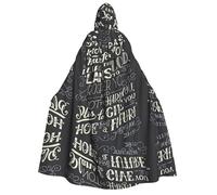 Apbdffjnf (I Know The Plans Have You Declares Lord) Print Adult Thick Hooded Cloak Unisex Cloak with Hood, Halloween Hooded Cape for Women Men Soft and Elastic