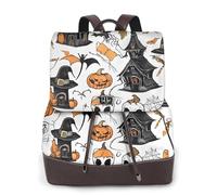 Apbdffjnf Magic Witch Witchcraft Bohemian Drawing Print Women'S Leather Backpack Ladies Fashion Leather Casual Daypack Travel Bag Schoolbags