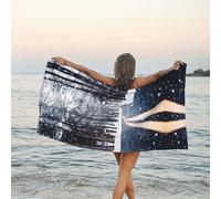 Apbdffjnf Snow Street Printed Bath Towel, 27.5"x55" Quick Dry Soft Super Absorbent Microfiber Towels for Indoor Outside Travel Beach Gym