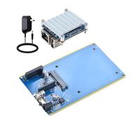 APBVIHL NAS Network Storage Server Dock for NanoPi NEO/NEO2, 2.5 Inch SATA, USB Host, RTC, 12V DC, I2C Interface, Blue, 151 x 76.4 x 28 mm (NEO-NAS Basic Kit)