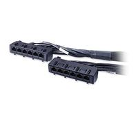 APC 29ft Cat6 UTP CMR 6x RJ-45 Data Distribution Cable - Black