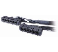 APC 4.5m Cat6 UTP CMR Data Distribution Cable 6xRJ-45 to 6xRJ-45 - Black