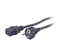 APC AP9875 power cable Black 2.5 m C19 coupler CEE7/7