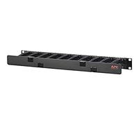 APC NetShelter Cable Management Horizontal Cable Manager 1U Single Side with Cover Black 483 x 44 x 110 mm