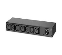 APC Basic Rack PDU AP6015A - Power distribution unit (rack-mountable) - AC 100/120/200/208/230/240 V - input: IEC 60320 C14 - output connectors: 8 (IEC 60320 C13) - 1U - black - for P/N: SMTL1000RMI2UC, SMX1000C, SMX1500RM2UC, SMX1500RM2UCNC, SMX750C, SMX750CNC