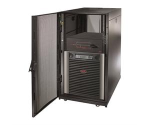 APC by Schneider Electric NetShelter SX 24U Floor Standing Enclosed Cabinet Rack Cabinet for Server, Storage - 482.60 mm Rack Width - Black