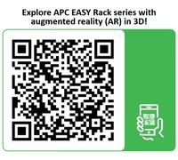 APC Easy Rack 24U Black With Roof Castors Feet 4 Brackets and Side Panels No Bottom 1198H x 600W x 1000D mm