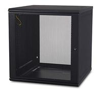 APC NetShelter 12U Wallmount Rack Enclosure Server Cabinet, AR112, Unassembled Black