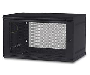 APC NetShelter 6U Wallmount Rack Enclosure Server Cabinet, AR106, Unassembled