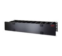 APC NetShelter Cable Management Horizontal Cable Manager 2U with Cable Tie Single Side with Cover 482 x 89 x 165 mm