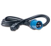 APC C19/IEC309 2.5m Black C19 coupler