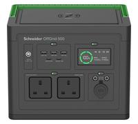 APC SE OffGrid Portable Power Station 500 - Li-Ion battery, LCD, 2x UK outlets, 3x USB-A, 2x USB-C, 3x 12V, wireless charger