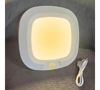 APCENS 5.9-Inch Square Motion Sensor LED Ceiling Light, 3000mAh Rechargeable, 3000K Warm Light - Portable Under Cabinet Lighting for Hallways, Closets and Storage Rooms