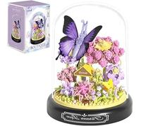 apcute Mini Bricks Flower Bouquet Butterfly Building Sets,DIY Unique Decoration Home,Bonsai Tree Building Kit with Dust Cover,582 Pieces Micro Bricks,Birthday Gifts for Boys and Girls