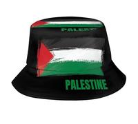 ApCuYf Flag of Palestine Bucket Hats Summer Travel Beach Sun Hat Outdoor Palestinian Cap Unisex Women Men