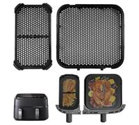 Apdvenk Pack of 2 Silicone Splash Guard Accessories for Philips Airfryer 3000 Dual Basket, Airfryer Accessories for Philips Steam Airfryer 5000 Series Dual Basket, Splash Guard for Philips NA350 6L/3L