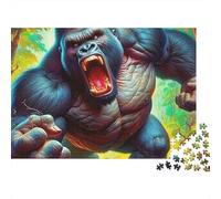 Ape 1000-Piece Jigsaw PuzzleAngry Vibrant Abstract Art - Classic Educational Game for Adults70x50cm/1000pcs
