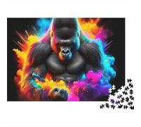 Ape 1000-Piece Jigsaw PuzzleGlowing Cosmic Colors - Classic Educational Game for Adults38x26cm/1000pcs