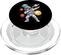 Ape Astronaut Monkey Dabbing Funny Space Animal for Kids PopSockets PopGrip for MagSafe