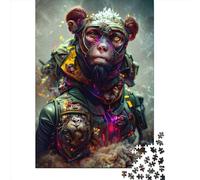 Ape De Warrior 1000 Pieces Puzzles Paper Puzzle for Teenager Funny Jigsaw Puzzles 1000pcs (38x26cm)