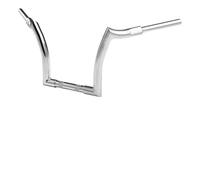 Ape Hanger Handlebar 10 Inch 12 Inch 14 Inch Rise 1.25 Inch Compatible With Softail Road King Sportster XL883 1200(10 Inch Chrome)