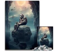 Ape of The Planet Puzzle 1000 Pieces Jigsaw Wooden Jigsaw Puzzles Fun at Home Activities Birthday Present Travel Gifts 1000 PCS(75x50cm)