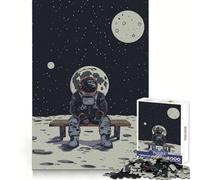 Ape on Mars What Is Next 1000 Piece Jigsaw Puzzle for Adults Creative Craft Bright Detail Home Game Evening Game (38x26cm)