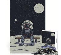 Ape on Mars What Is Next 1000-piece Puzzle for Teenagers Mind Exercise Smooth Joint Family Play Home Decor (38x52cm)