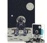 Ape on Mars What Is Next 1000-piece Puzzle for Teenagers Mind Exercise Smooth Joint Family Play Home Decor (38x52cm)