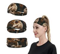 Ape Sitting on the Tree Sports Headband for Men Women Wide Elastic Hair Bands Moisture Wicking Workout Sweatband Fashion Non Slip Head Bands Running Bandana for Yoga Fitness