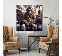 Ape Tempered Glass Wall Art
