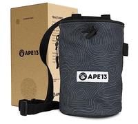 APE13® Chalk Bag for Climbing and Bouldering (as Set & Individuals) - Includes Webbing Bag, Holder for Brush - Boulder Bag for Magnesium - Climbing Chalk Bag Large for Lime/Chalk/Magnesia (Chalkbag)