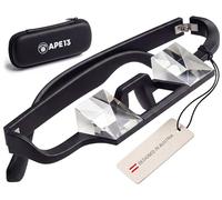 APE13 Climbing Belay Glasses - Climbing Goggles for Securing with Prism Lenses - Lightweight & Stable - Suitable for Glasses Wearers - Includes Hardcase, Strap, Carabiner & Cleaning Cloth (Black)