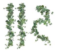 Apeair 3 Strands Odorless Begonia Artificial Vines, 6FT Silk Ivy Garland, Fake Greenery Hanging Plants, Decoration for Party, Wedding, Room, Office