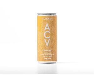 Apeal World - ACV Activate (250ml x 12), Vegan Organic Sparkling Apple Cider Lemon & Mint Flavour, Gluten & Dairy Free, Zero Sugar Natural Health Benefits Diet Support Remedy, Regulate Blood Sugar