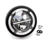 APEBAZY 6.38 inch Motorcycle Headlight Assembly LED motorbike Front light Round Running Lights for Cafe Racer Bobber Chopper