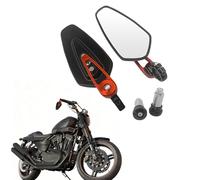 APEBAZY 7/8" 22mm Bar End Rear Mirrors Motorcycle Accessories Motorbike Scooters Rearview Mirror Side View Mirrors Moto for Cafe Racer Wide Angle Blind Spot Free Motorcycle Rearview Mirror